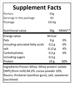 Gaspari Nutrition Proven Whey 1800g