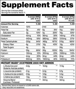 Mutant Mass XXXTREME 2500 7bs